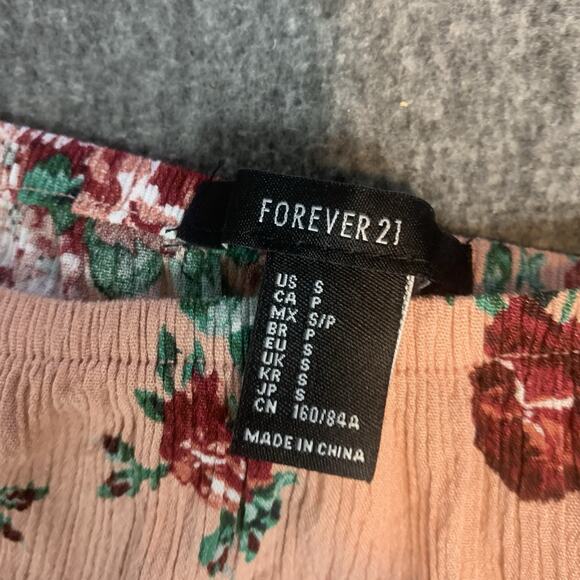 Forever 21 Shirt Womens Small Off Shoulder Flare Sleeve Boho Romantic Feminine S - Picture 6 of 6